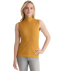 Jones New York Women's Sutton Mock-Neck Sleeveless Sweater
