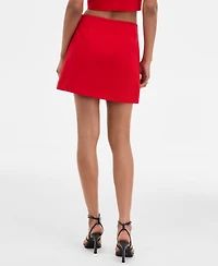 French Connection Women's Azra Twill Double-Breasted Mini Skirt