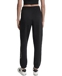 Dkny Sport Women's Embellished Medallion-Logo Joggers