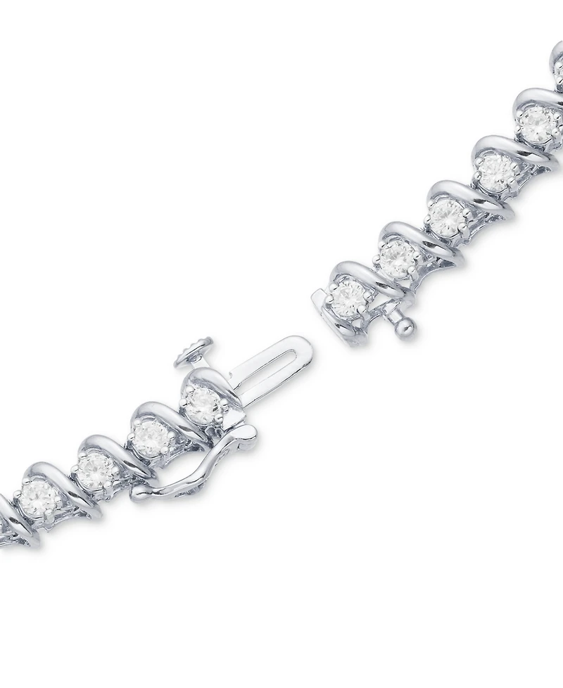 Diamond Twist Bracelet (2 ct. t.w.) 14k White Gold or Yellow Gold, Exclusively at Macy's