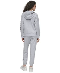Dkny Sport Women's Graffiti Logo Full-Zip Hoodie