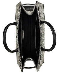 Lauren Ralph Lauren Woven Straw Medium Devyn Tote Bag