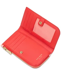 kate spade new york Devin Pop Trim Small Bifold Leather Wallet