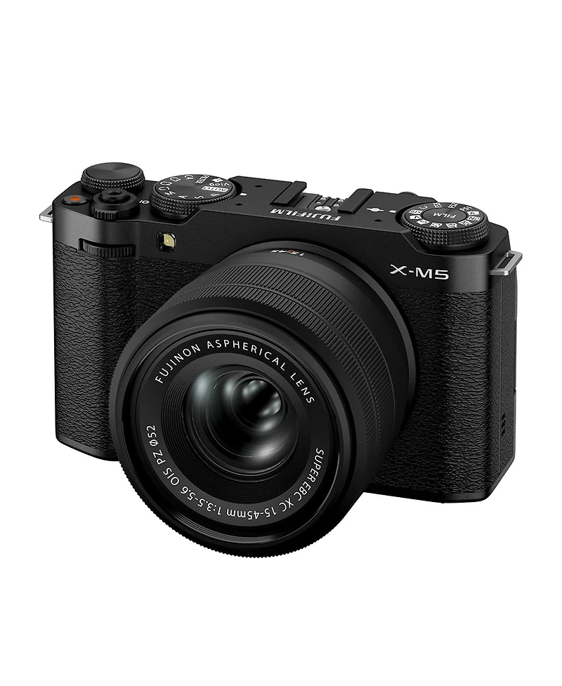 Fujifilm X-M5 Mirrorless Camera with Xc 15-45mm f/3.5-5.6 Ois Pz Lens, Black