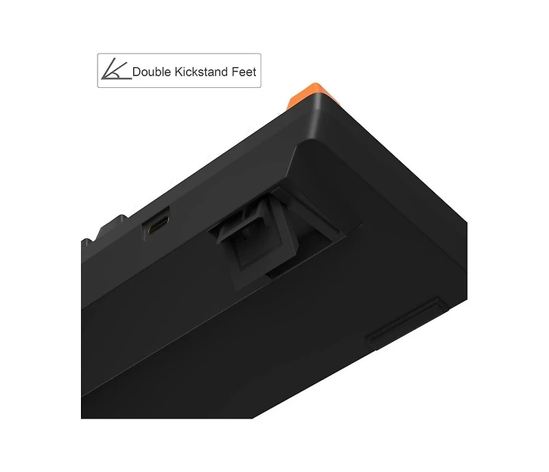 Compact 60% Mechanical Gaming Keyboard with 68 keys, red switches, Led backlight, and wired connection—perfect for Windows Mac, and laptops