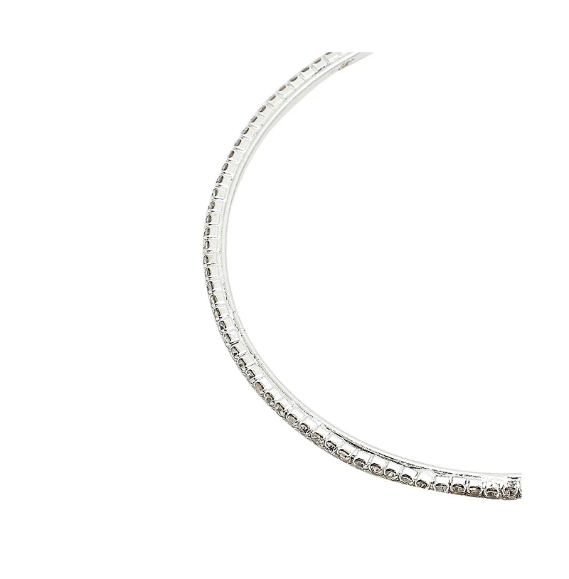 Sohi Silver-Plated American Hoop Earring