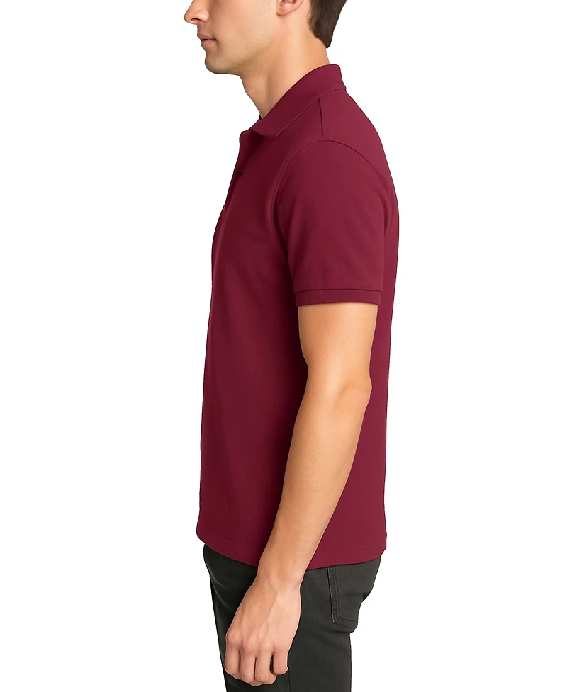 Galaxy By Harvic Men's Polo Avenue Short Sleeve Pique Shirt