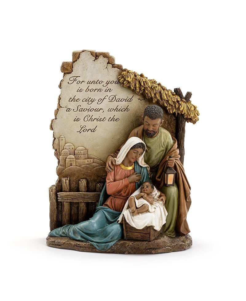 Napco 10.25" African American "For Unto You a Child is Born" Nativity