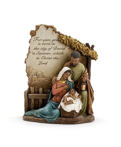 Napco 10.25" African American "For Unto You a Child is Born" Nativity