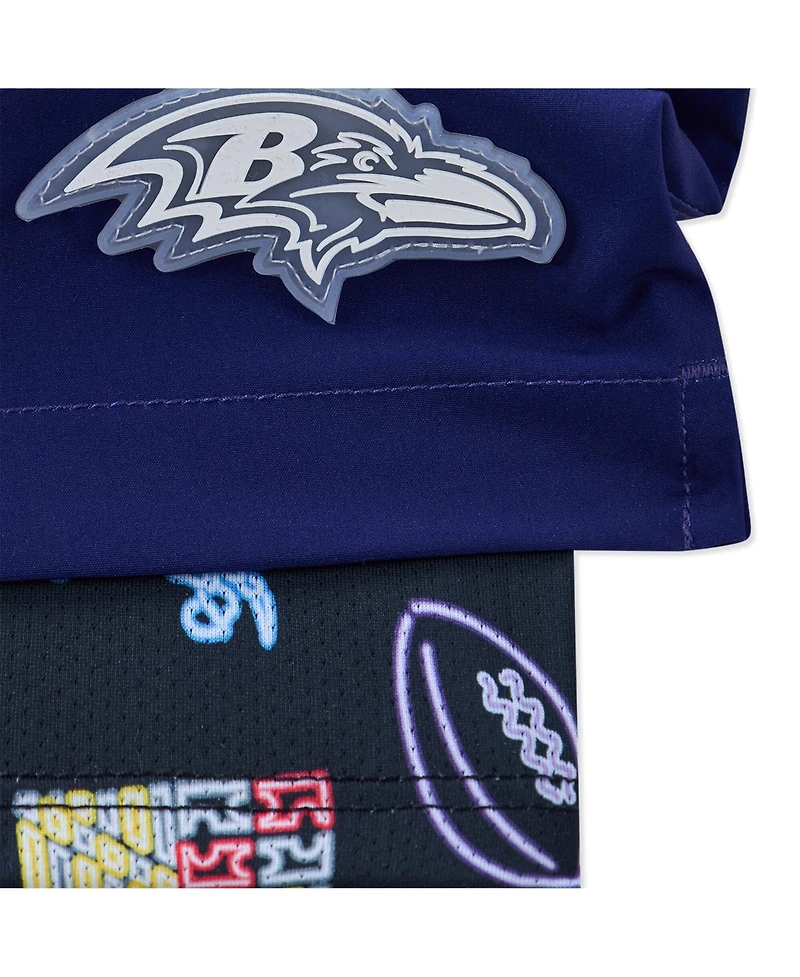 Chubbies Men's 5.5" Purple Baltimore Ravens Lined Classic Swim Trunks