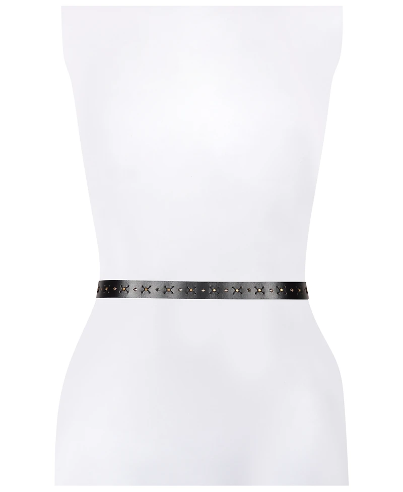 Frye Women's Beaded Perf Belt