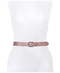 Frye Women's Stitched Edge Shaped Keeper Belt