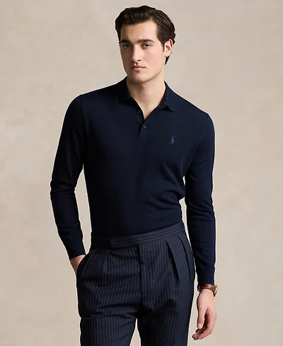 Polo Ralph Lauren Men's Wool Polo-Collar Sweater