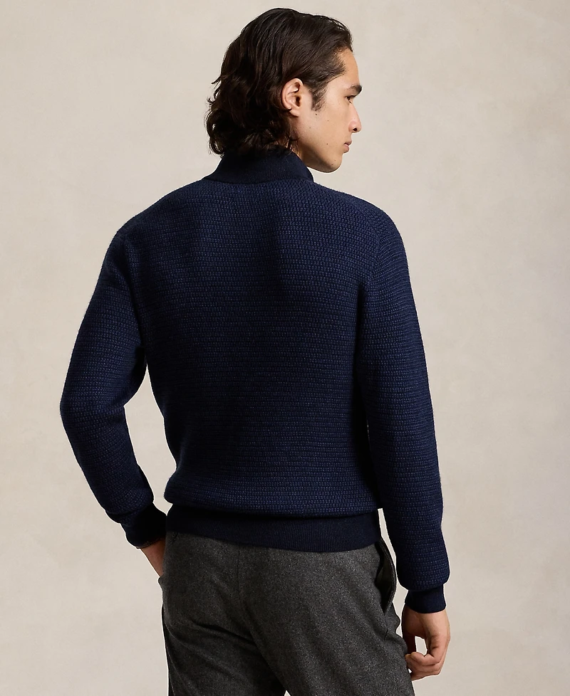 Polo Ralph Lauren Men's Washable Wool Quarter-Zip Sweater