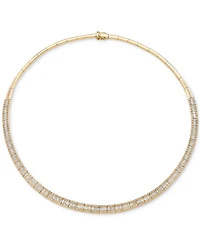 Effy Diamond Round & Baguette 17" Collar Necklace (4 ct. t.w.) 14k Gold (also available White Gold)