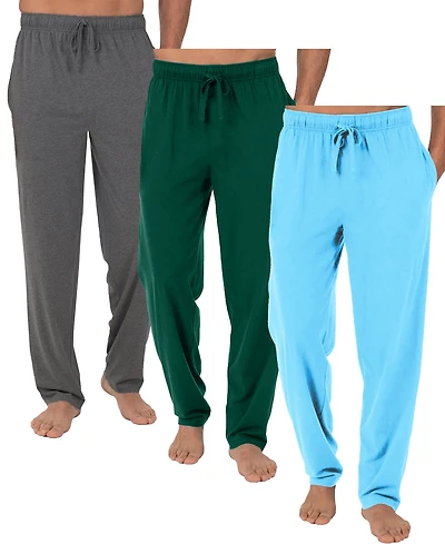 Galaxy By Harvic Men's 3-Pack Modern Fit Classic Lounge Pants