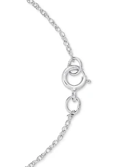 Sapphire (1-1/4 ct. t.w.) & Diamond (1/4 18" Pendant Necklace 14k White Gold (Also available Tanzanite, Emerald and Ruby)