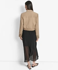 Dkny Women's Long-Sleeve Cropped Blazer