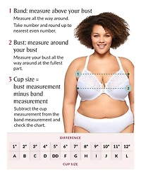 Glamorise Plus Full Figure Wonderwire Front-Closure Bra Underwire 1245