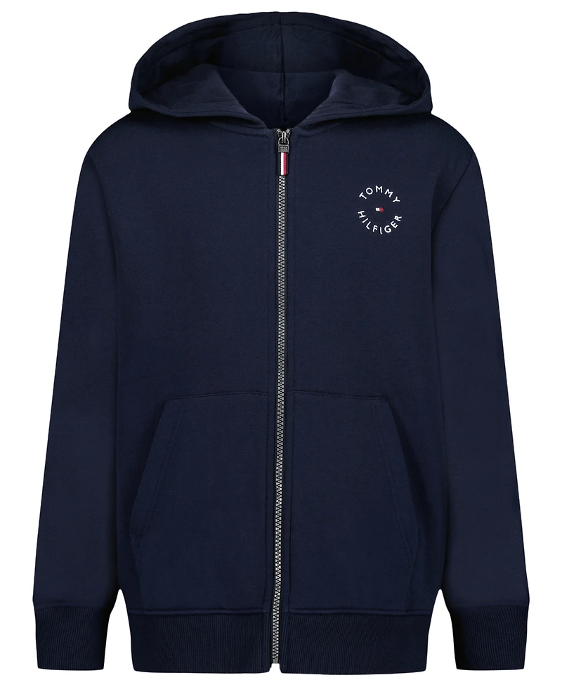 Tommy Hilfiger Big Boys Soft Essentials Full Zip Fleece Hoodie