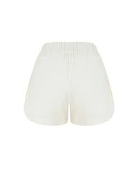 Labeca London Us Women's Capri Ecru Linen Shorts - s / ecru
