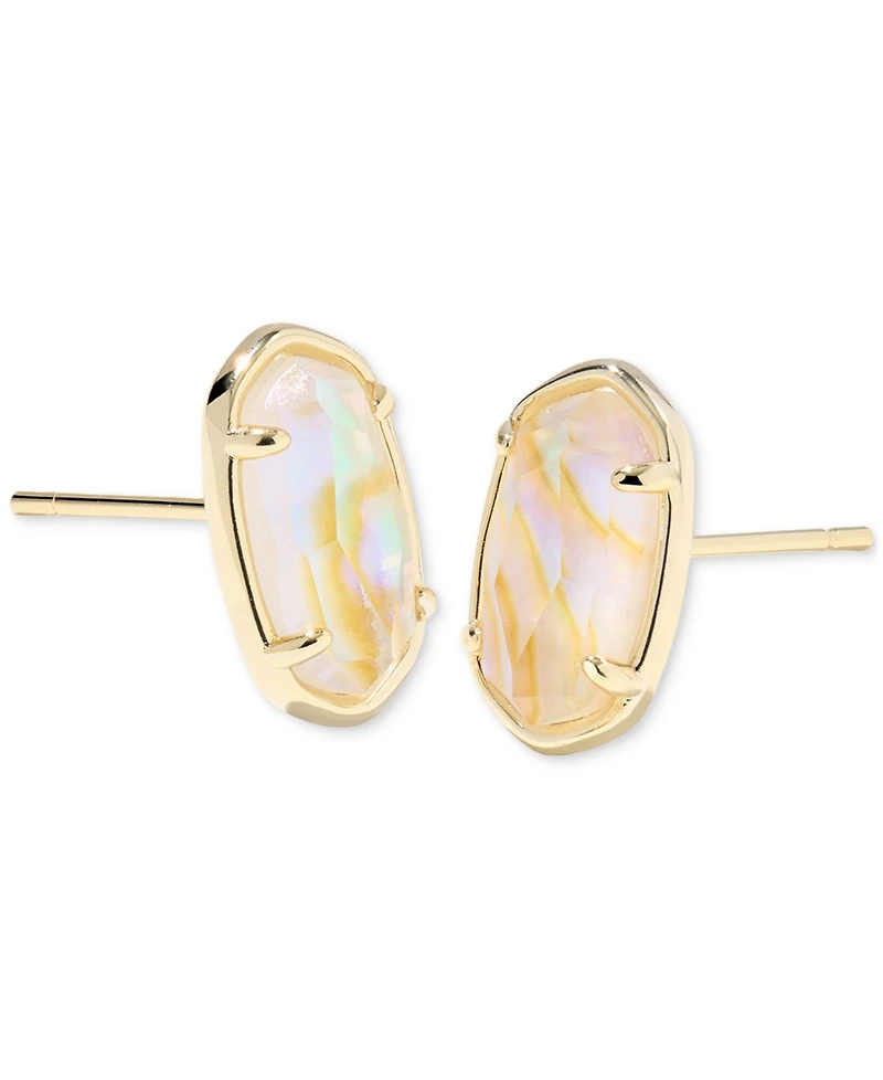 Kendra Scott Drusy Stone Oval-Shape Button Earrings