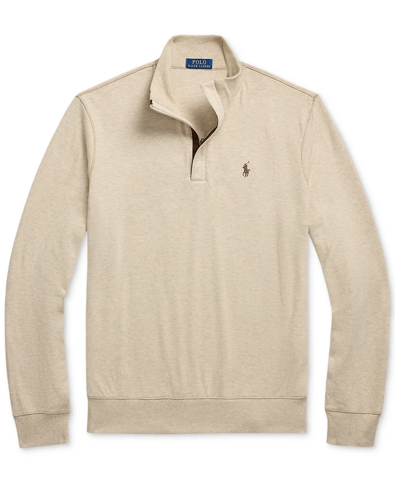Polo Ralph Lauren Men's Luxury Jersey Quarter-Zip Pullover Sweater