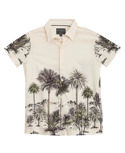 Guess Big Boys Short Sleeve Button Down Shirt