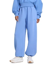 adidas Women's Soft Lux Loose Mid-Rise Pull-On Pants