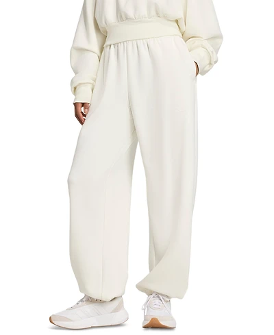 adidas Women's Soft Lux Loose Mid-Rise Pull-On Pants