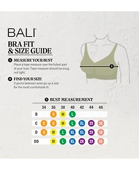 Bali Women's Comfort Revolution Modern Seamless Bralette Dfmsbr