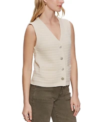 Sanctuary Women's Textured Button-Front Sweater Vest