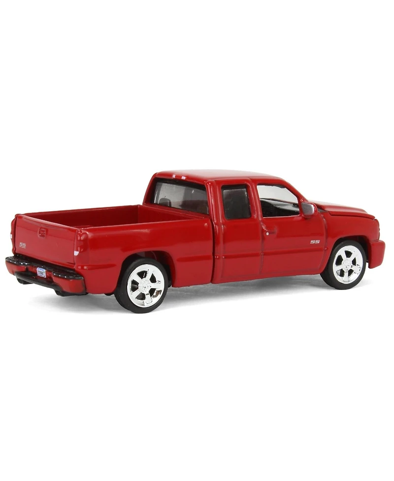 2006 Chevy Silverado Ss Extended Cab Truck Red 1/64 Diecast Model Car by Autoworld AWSP163-b
