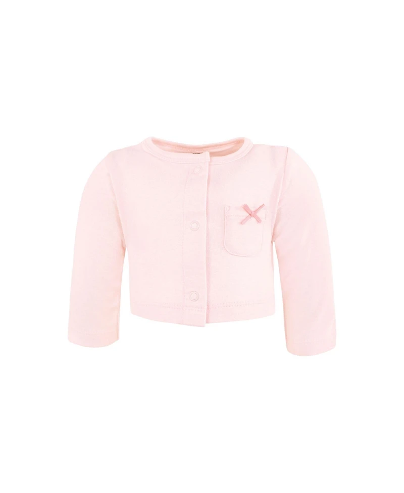 Hudson Baby Toddler Girls Cotton Dress and Cardigan Set