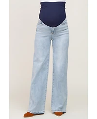 Pinkblush Maternity Light Blue Wide Leg Jeans