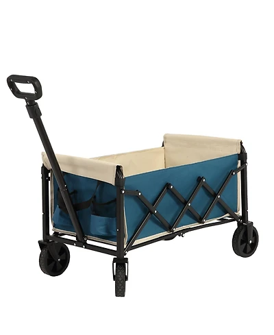 Mondawe Heavy Duty Folding Beach Wagon with Wheels