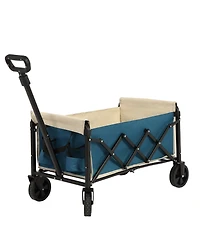 Mondawe Heavy Duty Folding Beach Wagon with Wheels