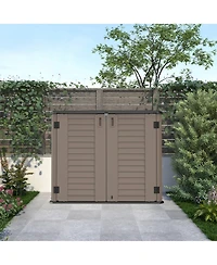 Mondawe Weatherproof Resin Outdoor Storage Cabinet (Single-Tier)