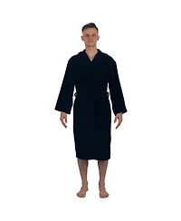 Alpine Swiss Men's Dane Hooded Bathrobe Cotton Terry Cloth Luxury Hotel Spa Robe