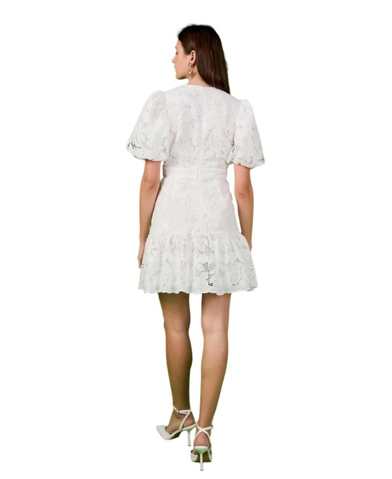 endless rose Women's Sequins Lace Mini Dress