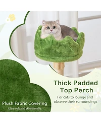 Multi-Level Aesthetic Stripped Kitten Tower with 2 Condos