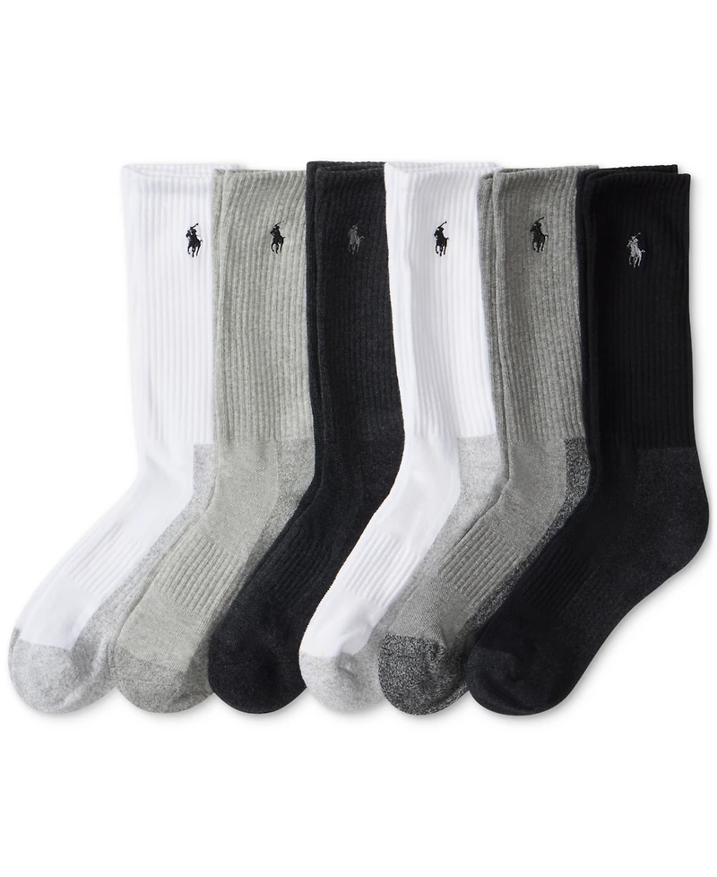 Polo Ralph Lauren Men's 6-Pk. Performance Crew Socks