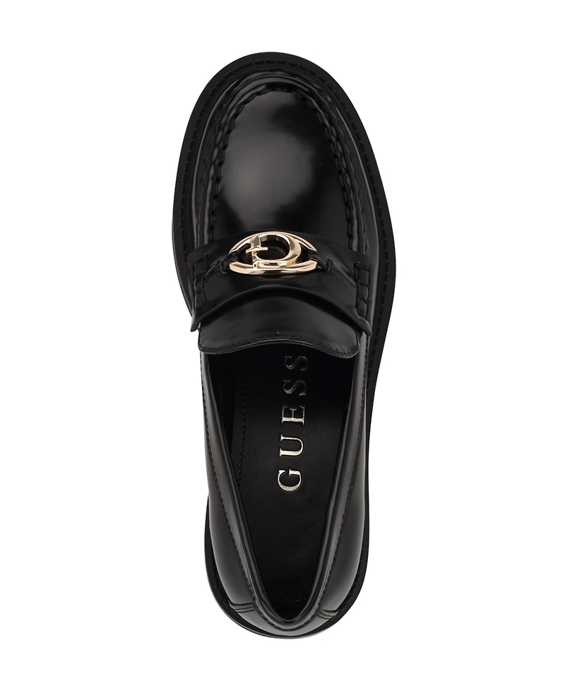 Guess Women's Yanika G Hardware Lug Sole Loafers