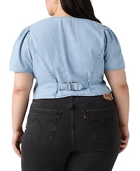 Levi's Plus Moxie Cotton Denim Blouse