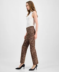 Anne Klein Women's Animal-Print Bootcut Pants