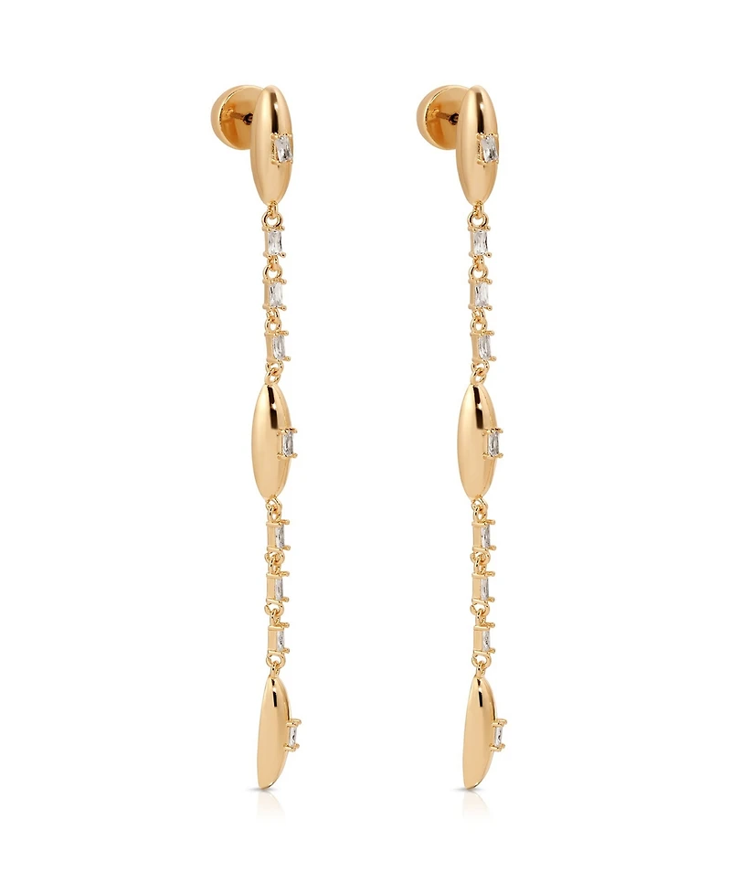 Ettika Oval Dome Linear Earrings