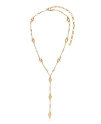 Ettika Oval Dome Lariat Necklace