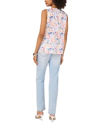 Vince Camuto Women's Floral-Print Ruffled Sleeveless Top