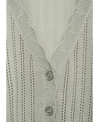 Mango Women's Openwork Detail Pajama Cardigan