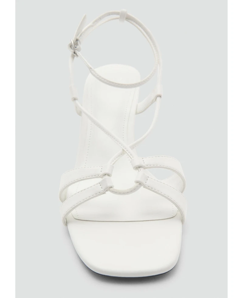 Mango Women's Combined-Strap Heeled Sandals